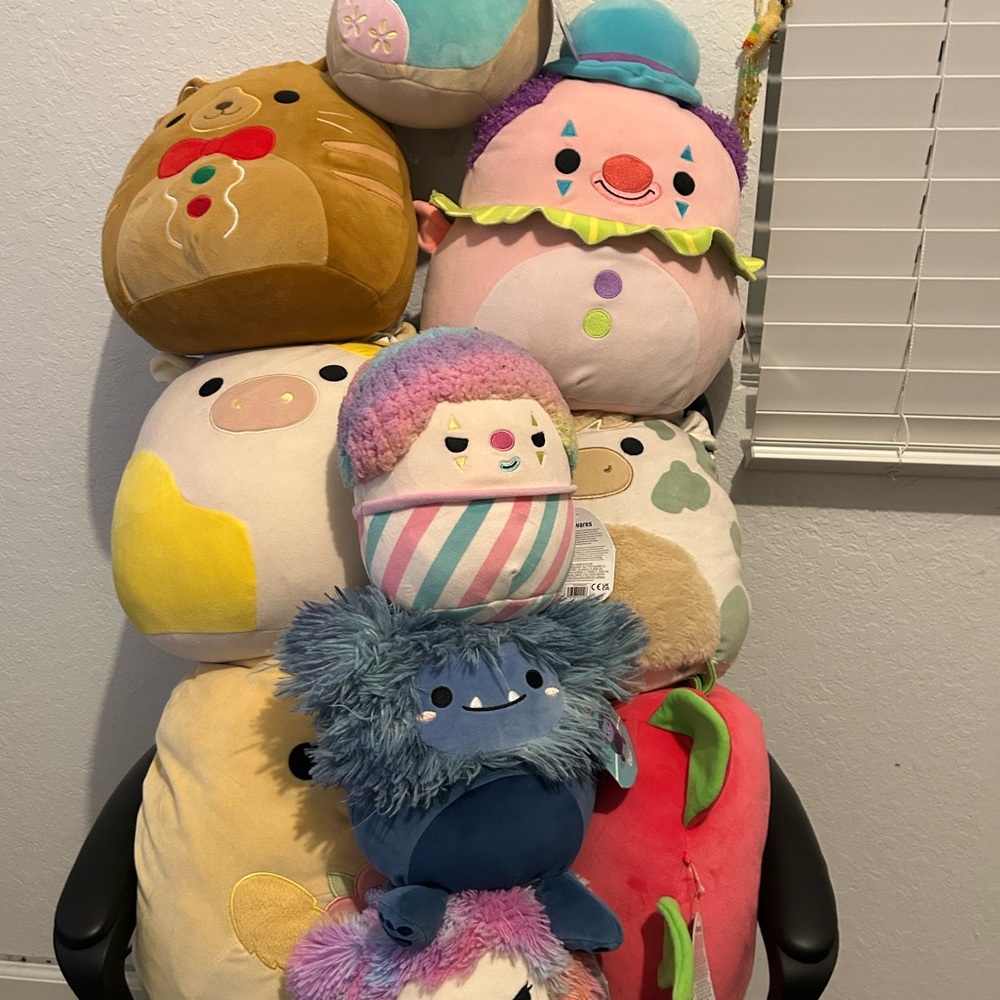 Colorful Plush Toy Collection